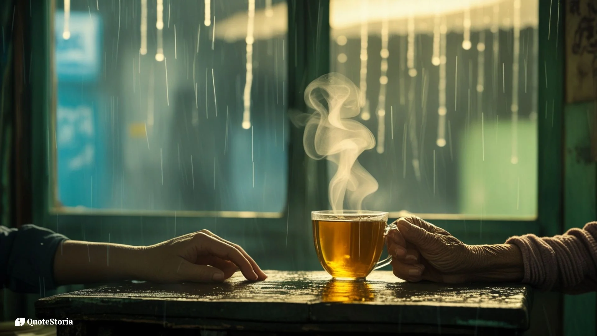 A cup of tea representing the unphotographed, authentic moment of connection during travel.