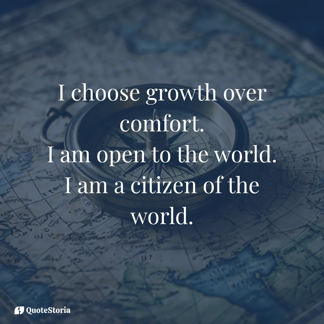 Minimalist compass and silhouette, representing a citizen of the world guided by curiosity.