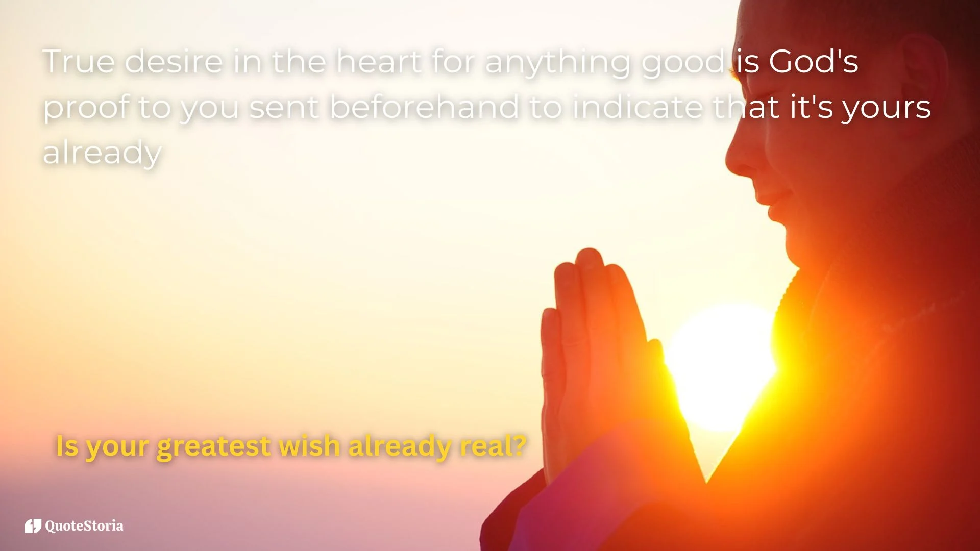 Denzel Washington featured image quote: 'Desire is God's proof it's yours already.'