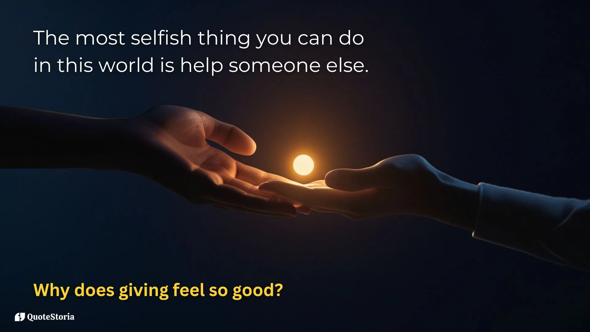 Denzel Washington quote featured image: The most selfish thing is helping someone else.