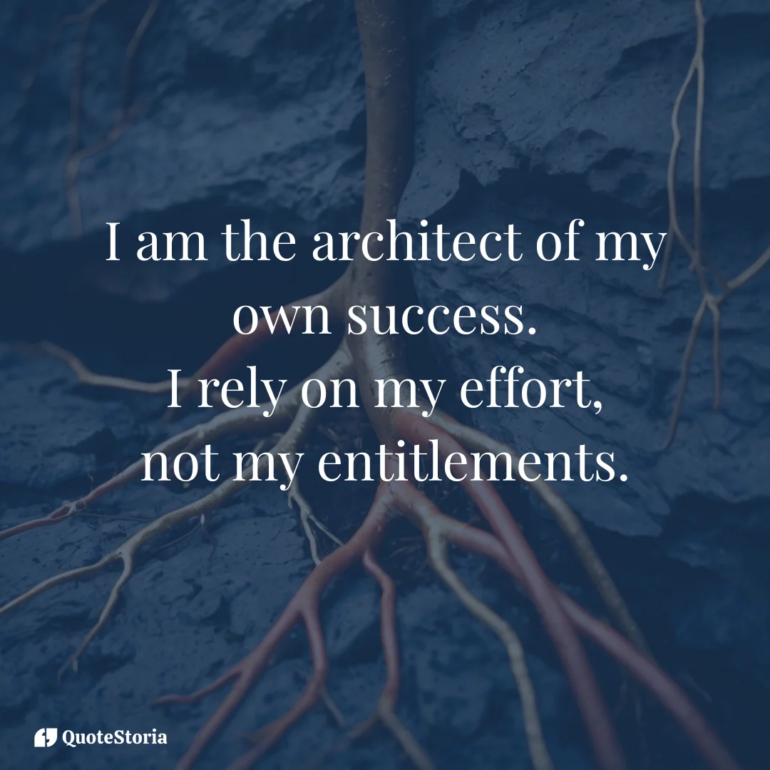 Affirmation image: Strong roots emerging from stone symbolizing internal fortitude and resilience.