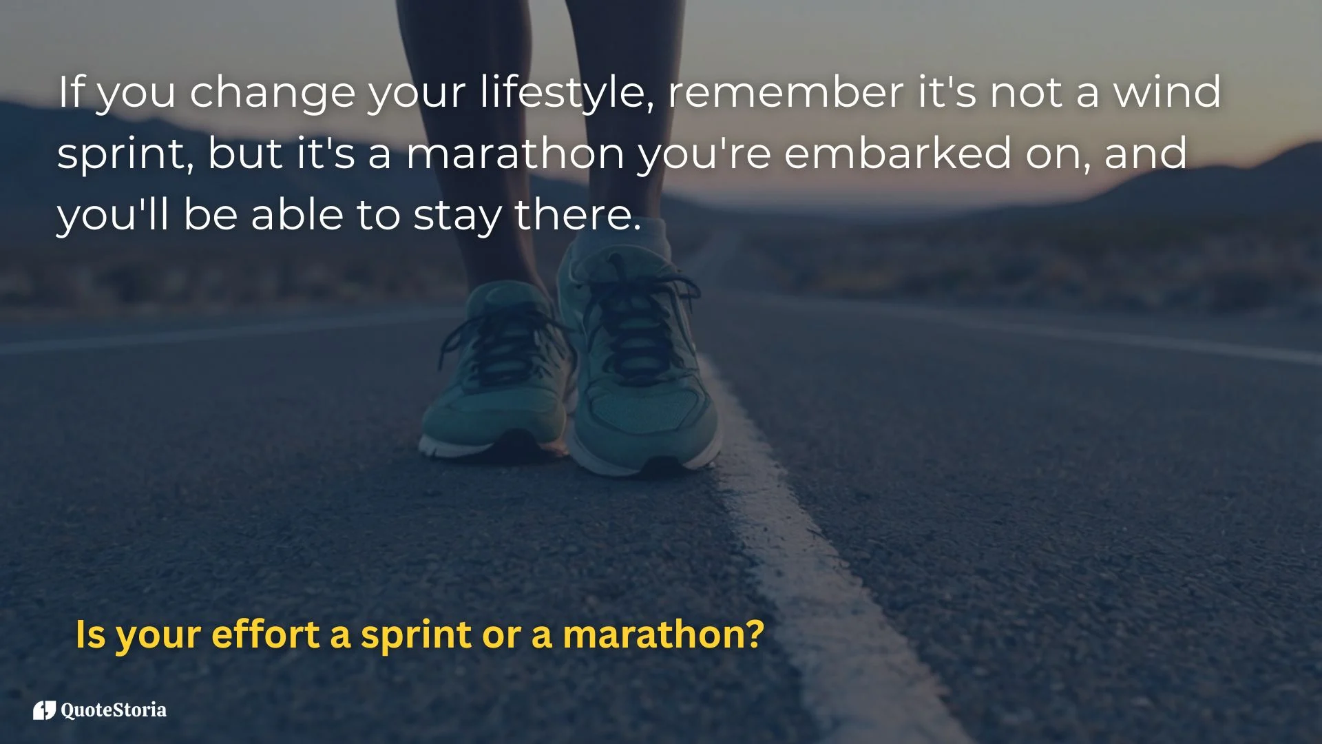 Dr. Mehmet Oz quote: Long-term lifestyle change requires marathon pace.