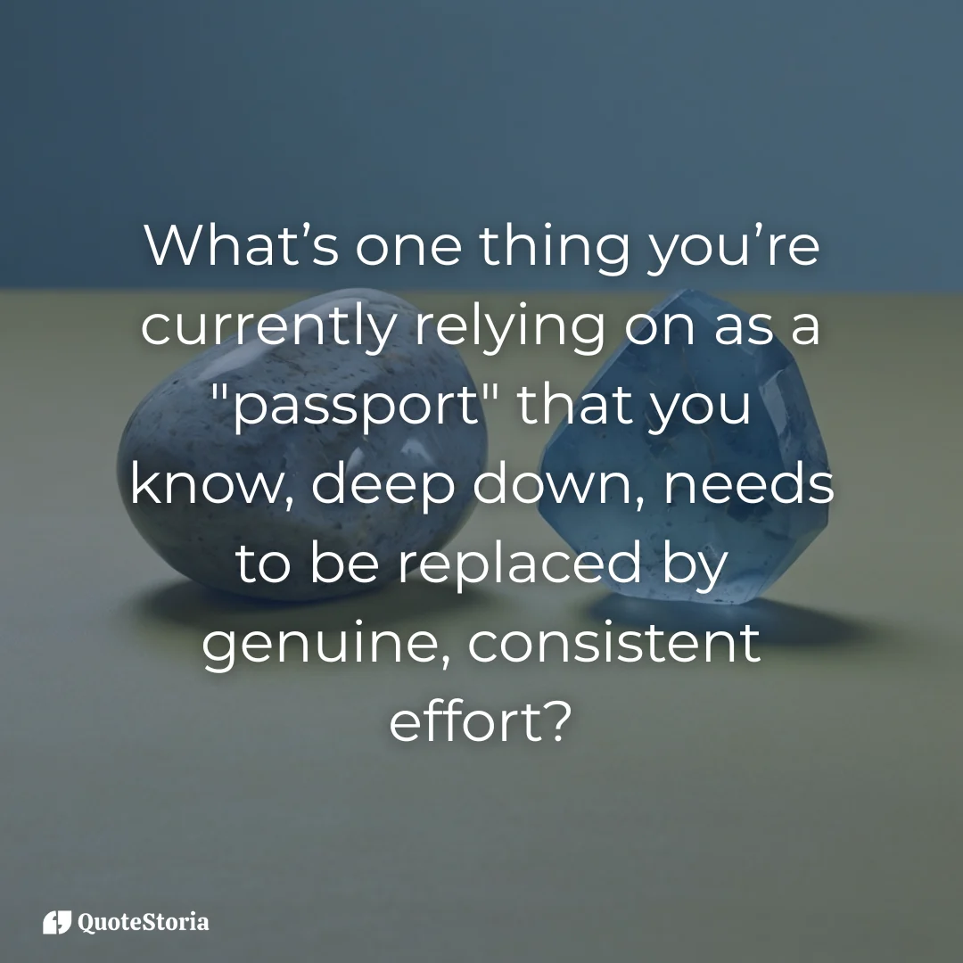 Conceptual image for reflection question: Worn stone represents consistent effort replacing easy success.