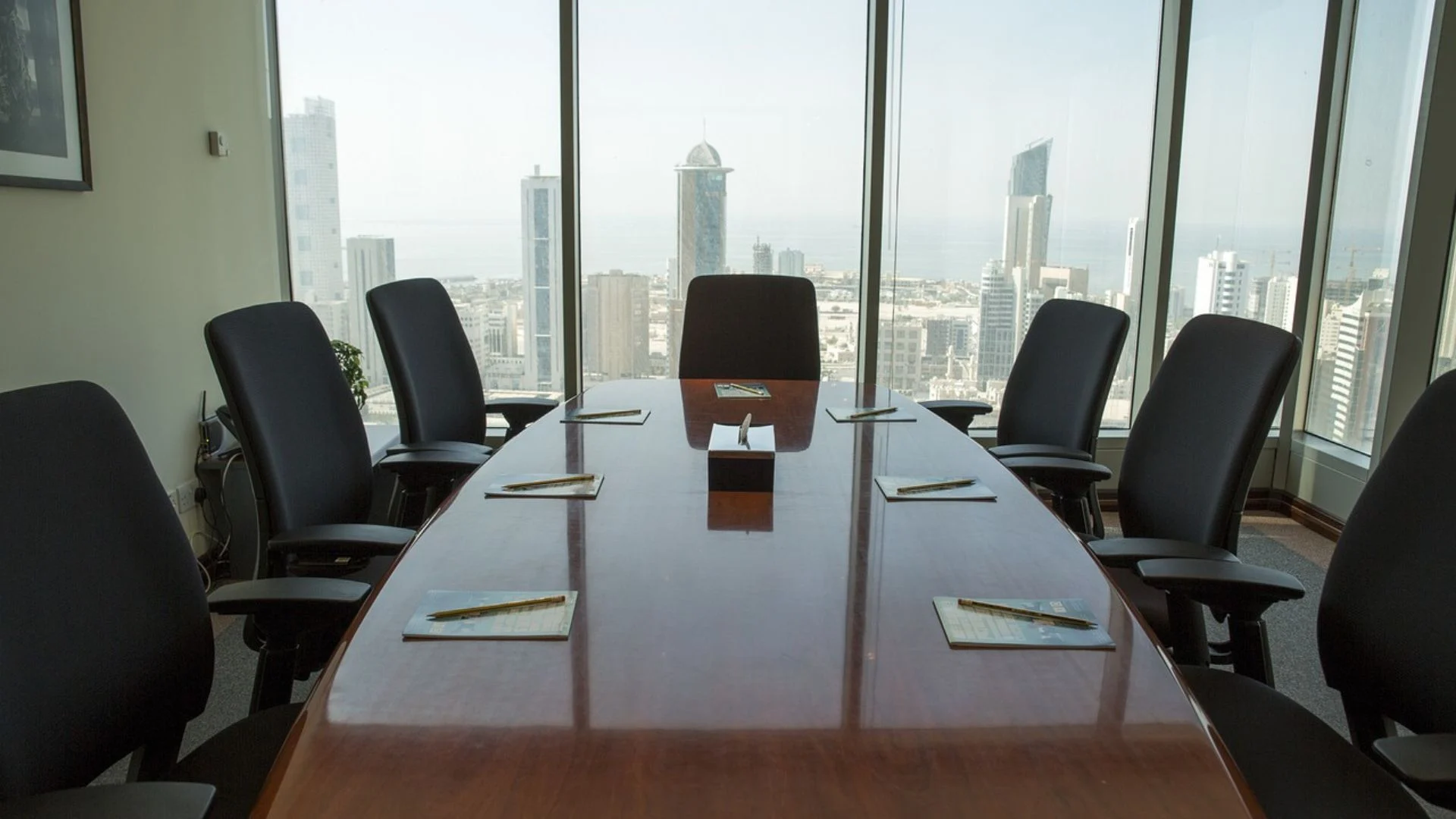 Cinematic image illustrating a leader's desk, symbolizing core guiding principles and strategic absence.