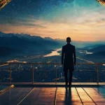 Featured image for a quote on the power of imagination, showing a glowing blueprint transforming into a visionary landscape.