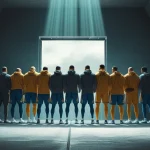 Featured image for quotes on teamwork and collaboration showing a unified team standing together before a championship moment.