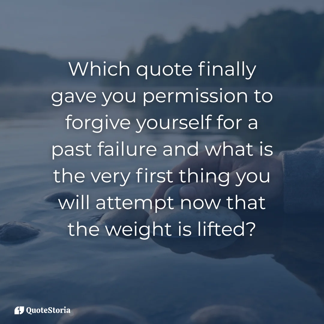 Contemplative image for the reflection question, showing hands holding a smooth river stone while gazing at a misty lake at dawn, symbolizing forgiveness.