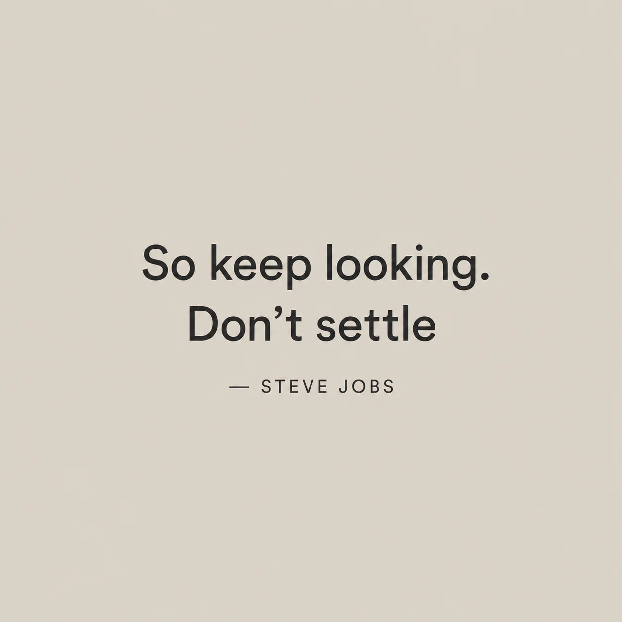 Quote card showing quote text and author attribution on a plain background.
